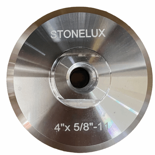 BASE ALUMINIO <br/>VELCRO 4" R 5/8